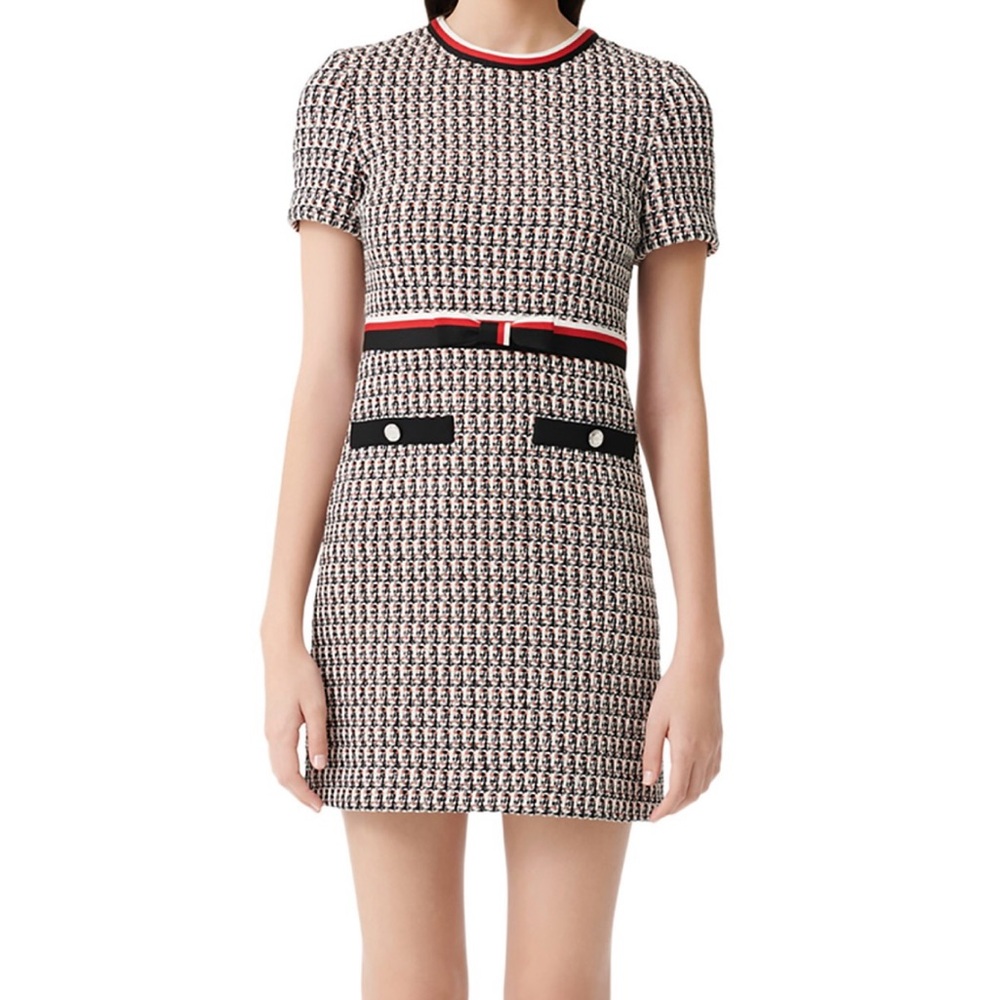 Maje “Rivi” Tweed Mini Dress